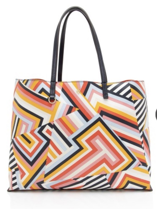 Tory Burch Handbags - Tory Burch Coated Canvas T Print Tote